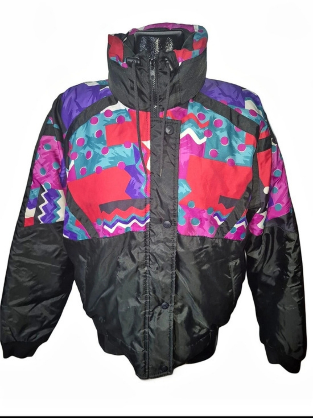 Vintage 90's Choko Designs Women's Geometric Ski Snowmobile Winter Jacket
